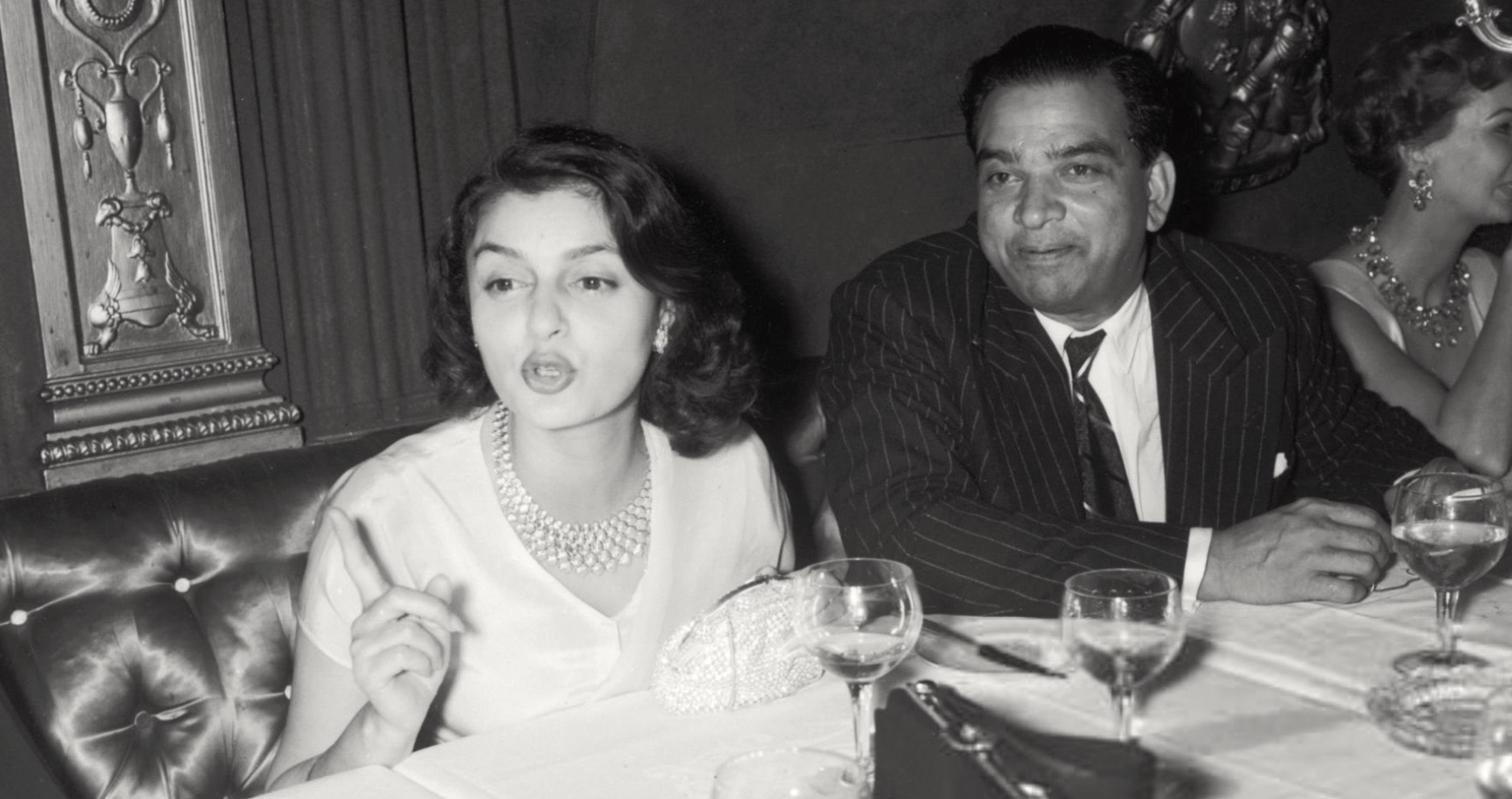 Maharajah and Maharani of Jaipur in London, 1954