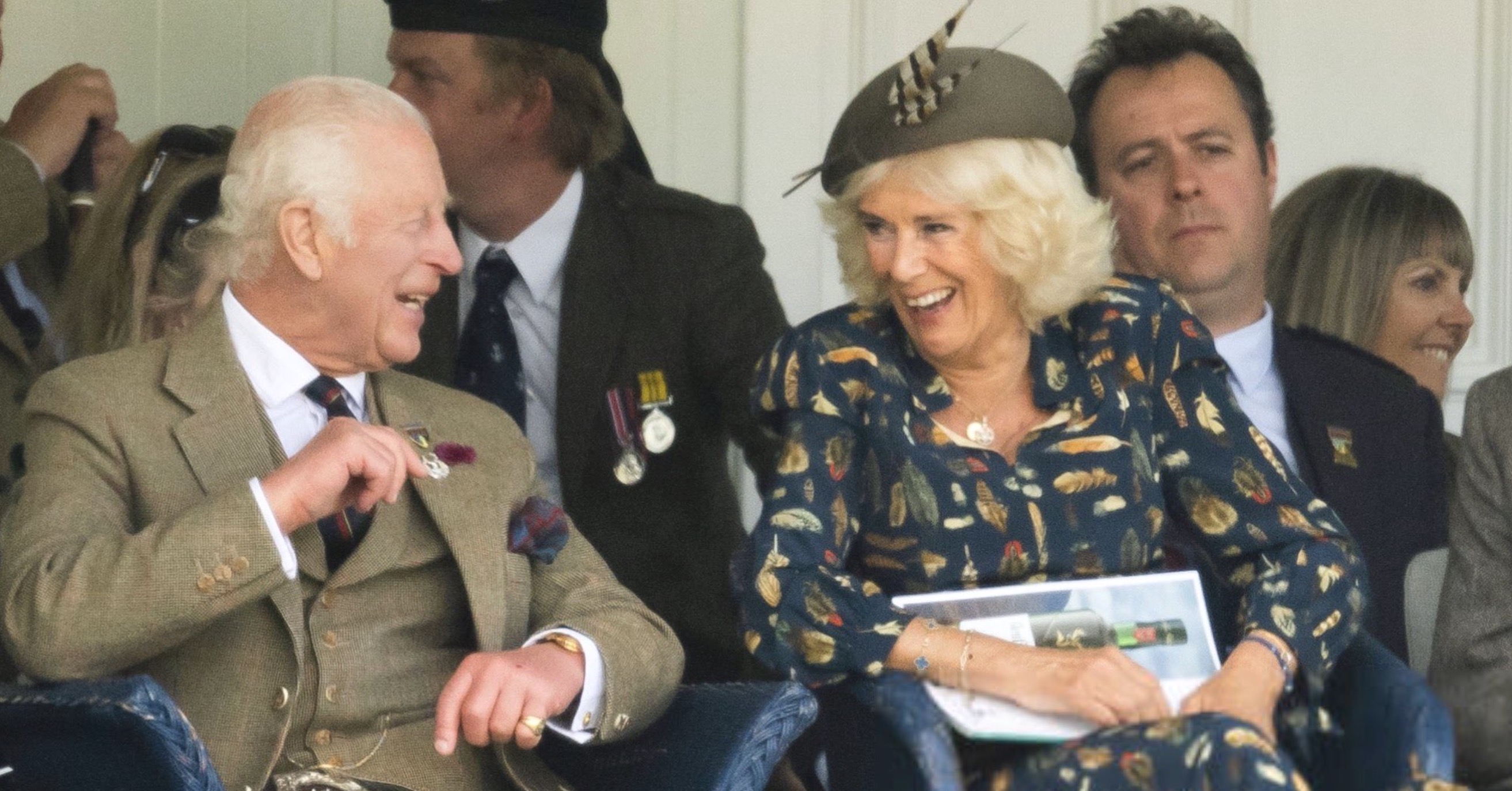 King Charles III and Queen Camilla at Breamear Gathering 2024