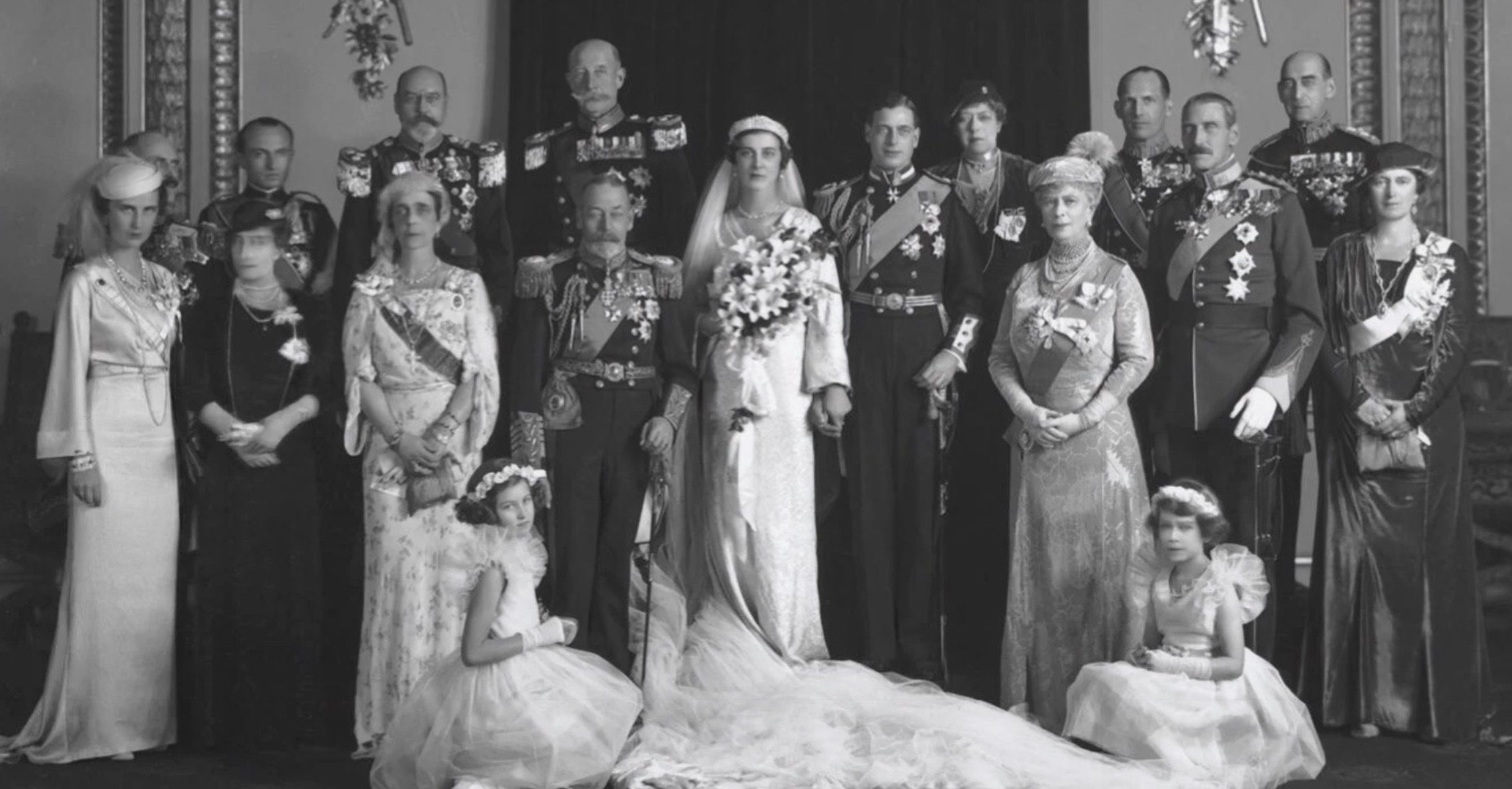 Royal Guests at the Wedding of Prince George, Duke of Kent and Princess Marina of Greece