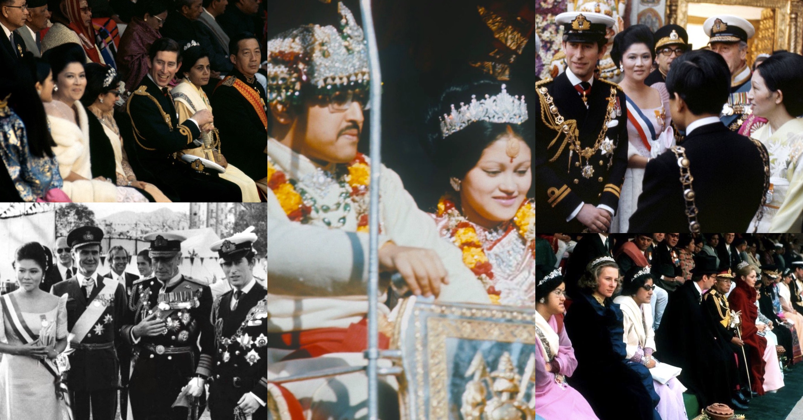 Royal Guests at the Coronation of King Birendra of Nepal