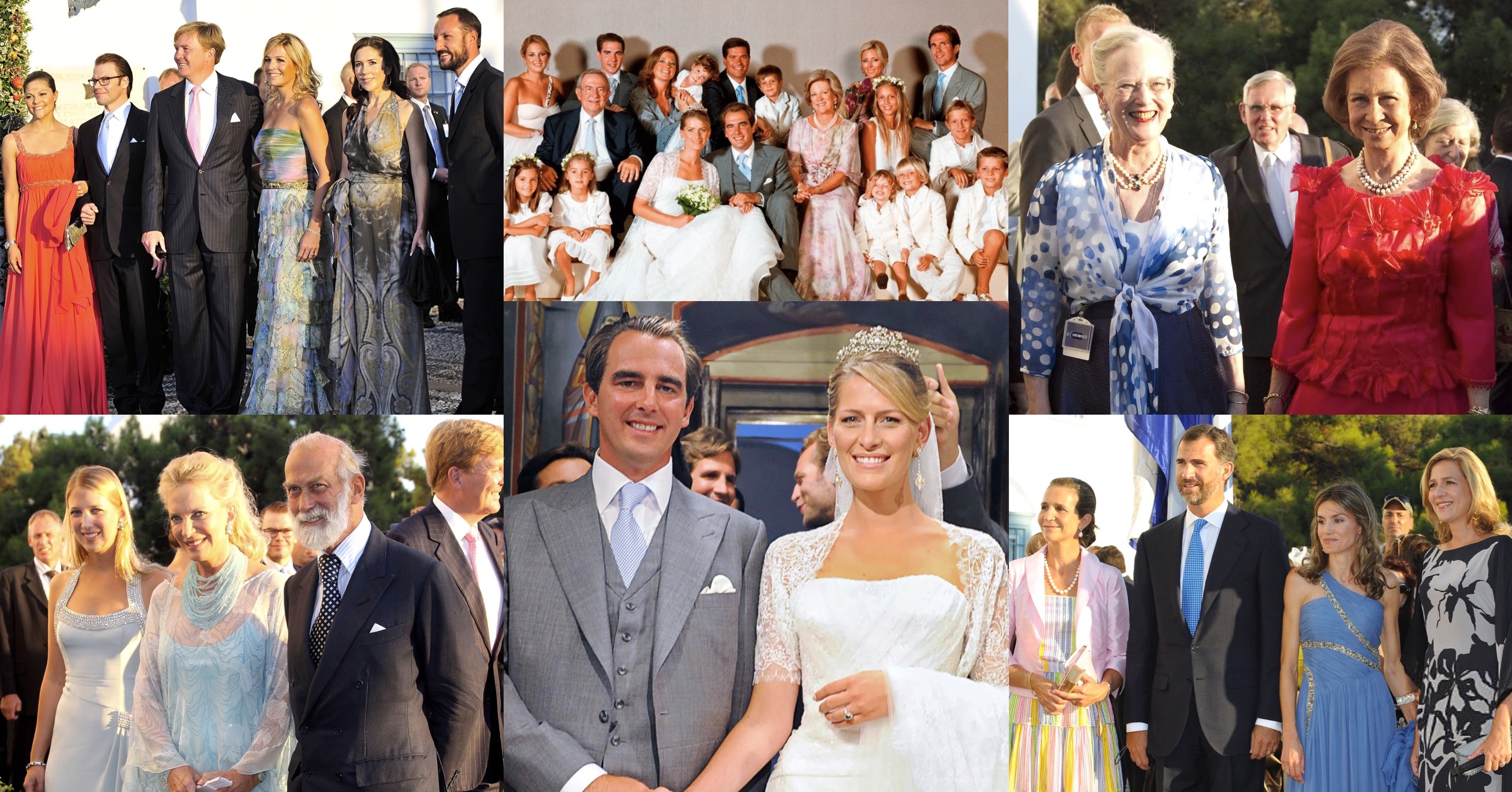 Royal Guests at the Wedding of Prince Nikolaos of Greece and Tatiana Blatnik