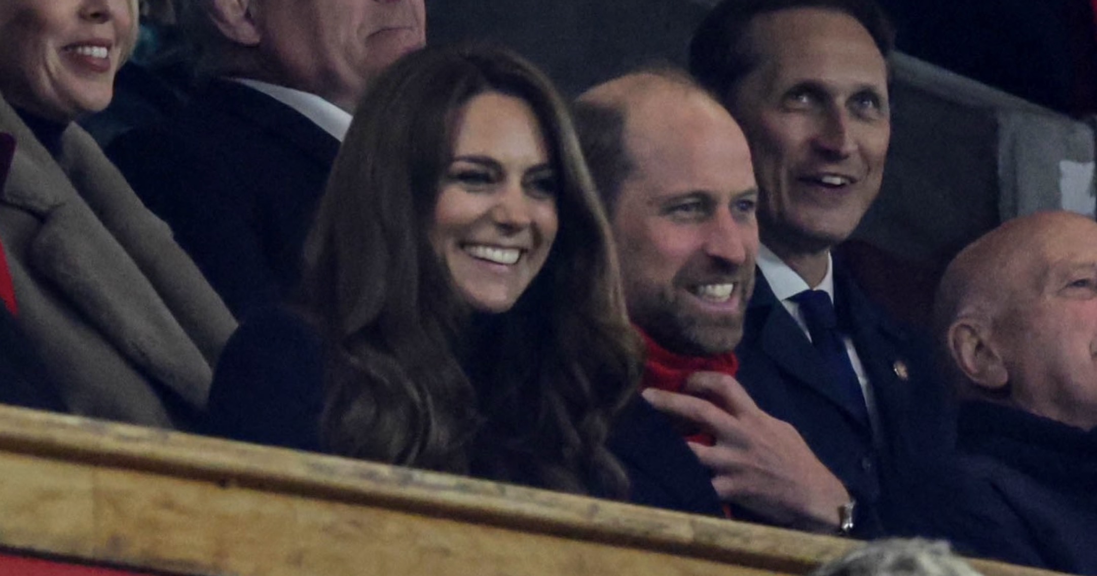 Prince and Princess of Wales at Wales v England Six Nations Match