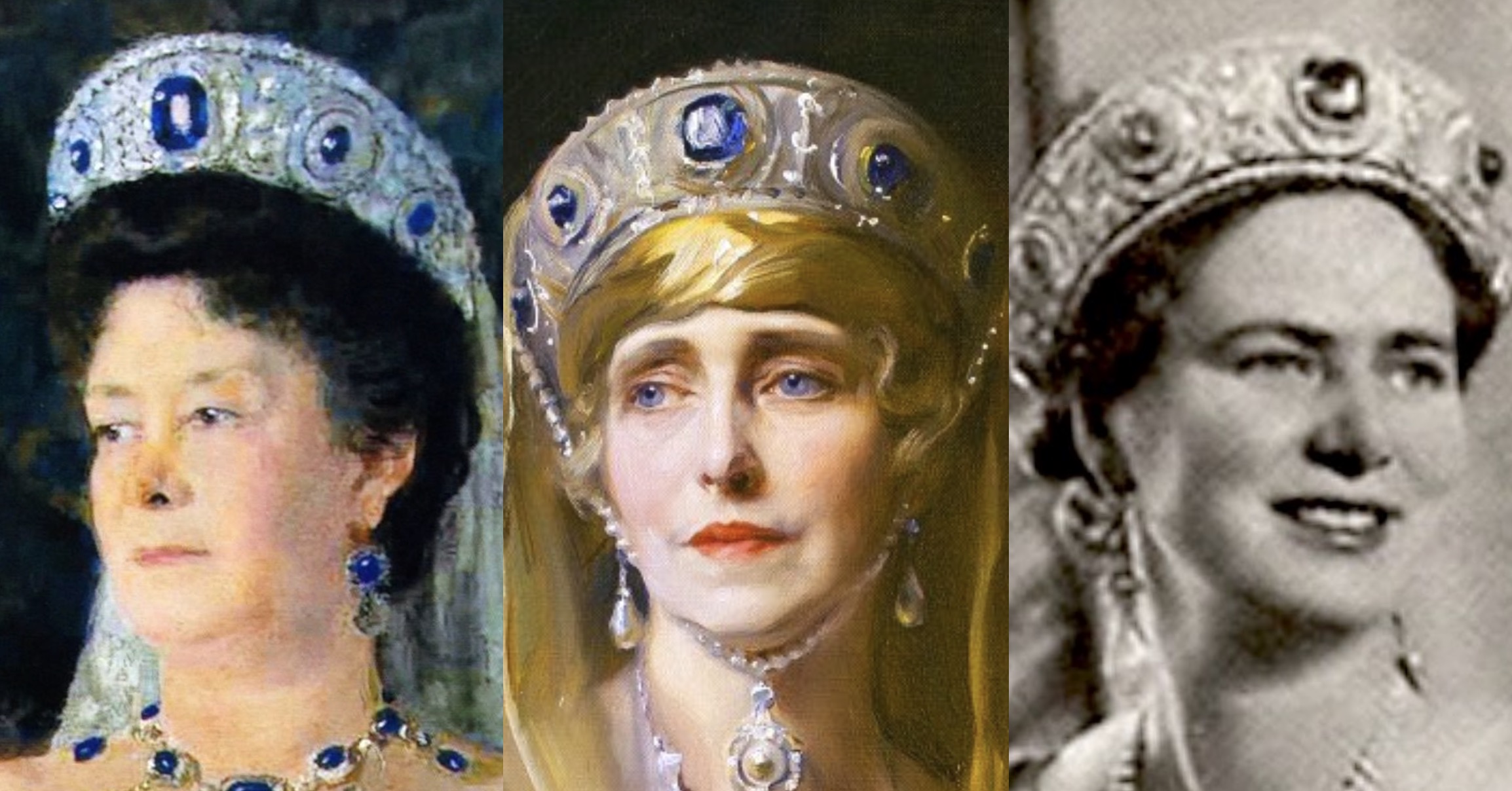 Vladimir Sapphire Kokoshnik Tiara | The Royal Watcher, image size:2308x1208