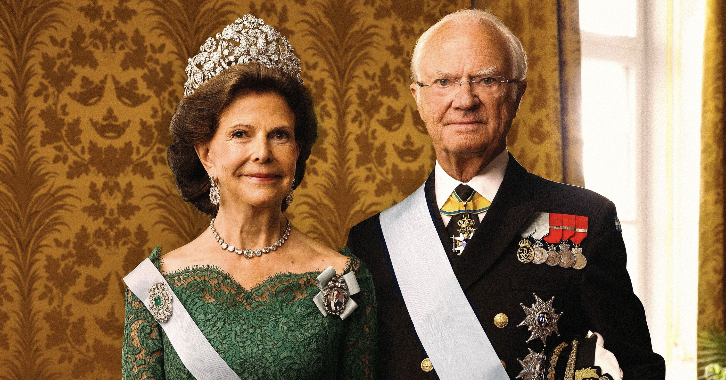 Official Portraits of King Carl XVI Gustaf and Queen Silvia of Sweden Official Portraits of King Carl XVI Gustaf and Queen Silvia of Sweden